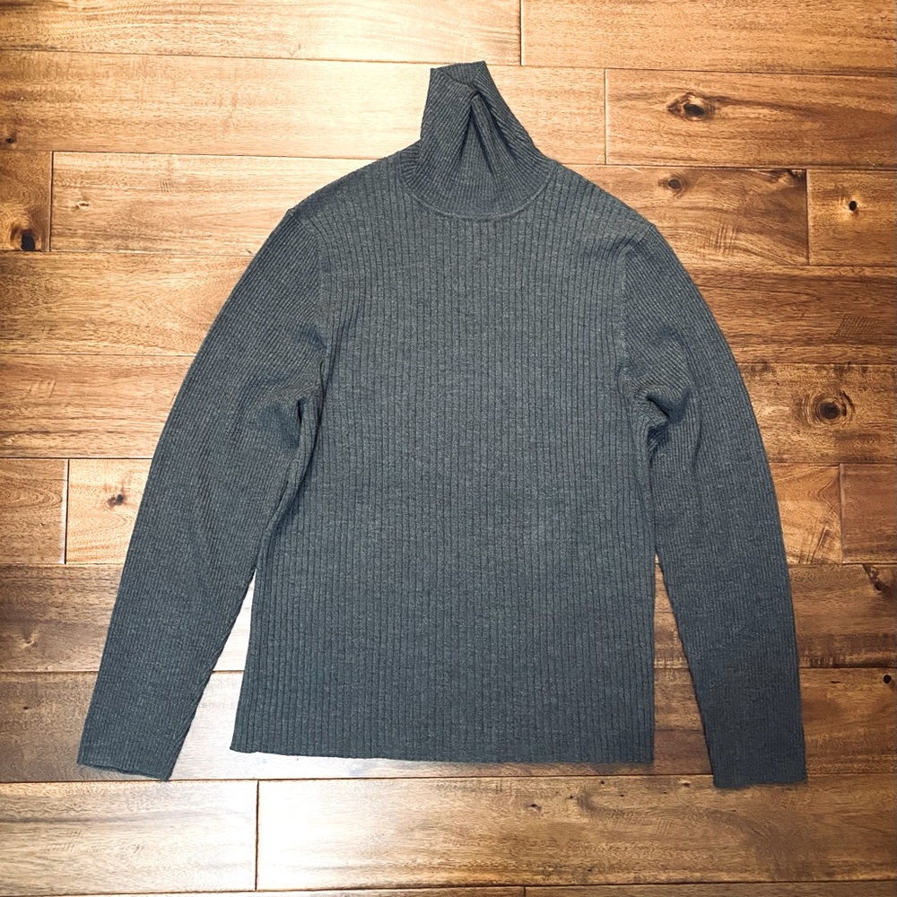 Dark Grey Turtle Neck Sweater